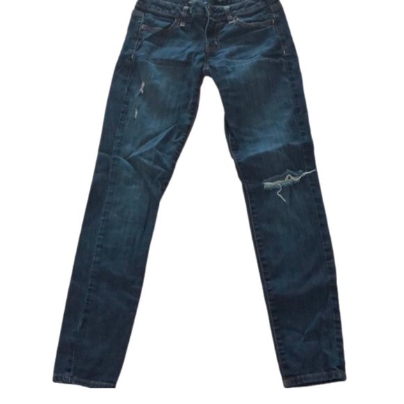 American eagle stretch ripped jegging jeans size 2 - Picture 1 of 5
